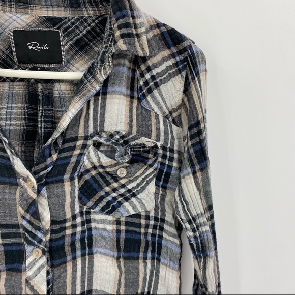 Rails Plaid Button Down Shirt Small - Picture 2 of 7
